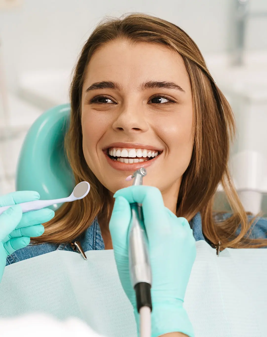 Implant patient smiling